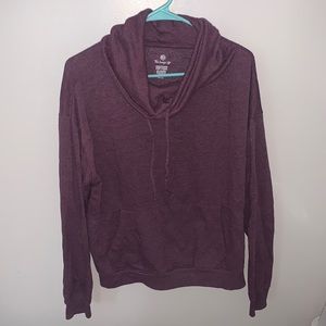 Women’s Funnel Neck Stretch Fleece Pullover Sweatshirt